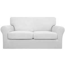 EOM 3 Pieces Stretch Soft Couch Cover for Dogs- [Medium- Snow White] - E0163082KBJMYC5, Medium- Snow White
