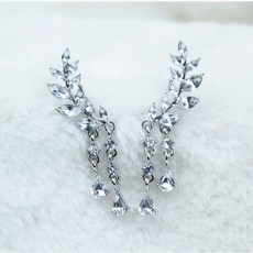 스와로브스키깃털귀걸이