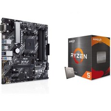 INDRAL AMD Ryzen 7 7800X3D 8코어 16스레드 데스크톱 프로세서 번들과 ASUS ROG Strix B650E-F 게이밍 WiFi AM5(LGA1718) Ry, AMD Ryzen 5 5500 + ASUS Prime