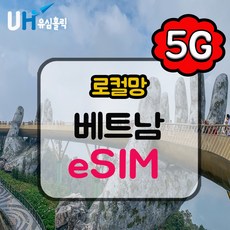 eSIM 베트남이심 로컬망 비나폰 비엣텔 데이터 무제한 e심 다낭 나트랑 푸꾸옥, 데일리플랜, 매일 500MB, 30일