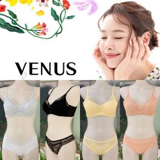 [비너스](C컵D컵)(VBR0980+VPT0980T)24SS 이하늬 봄 광고 메인 브라 소프트 몰드 브래지어+티팬티 세트