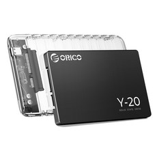 오리코 2.5인치 SATA3.0 SSD 대용량 하드 드라이브케이스 세트 Y20