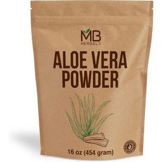 MB 허브 알로에 베라 분말 16 온스 / 1 파운드, 454g, 1개
