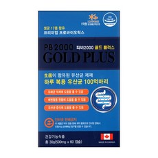  PB 2000 골드 플러스 60캡슐, 1개, 60개 