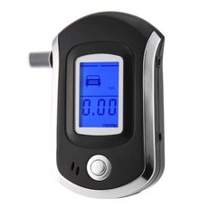 디지털 호흡 알코올 테스터 LCD 분석기 고감도 전문 빠른 응답 AT6000 마우스피스 5 개 포함, 1개