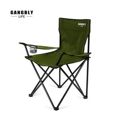 강블리라이프 리브 캠핑 접이식 의자 + 파우치, 그린, 1개