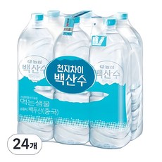 백산수 생수 무라벨, 2L, 24개