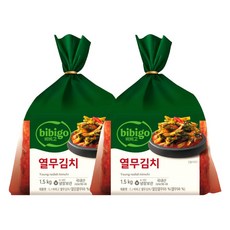 비비고 열무김치 1.5kg X(2팩), 2개