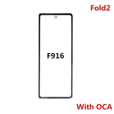 전면 터치 패널 LCD 디스플레이 유리 교체 부품 삼성 갤럭시 Z 폴드 2 5G 용 외부, 04 Fold 2 With OCA, 04 Fold 2 With OCA, 1개