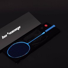 테니스스트링 선물포장 8U배드민턴라켓 풀카본 손잡이 초경량 공격 구매싱글구매, T05-뉴타입 감진 에메랄드블루 컬러싱글 개-선물포장