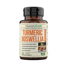 [해외] [Vimerson Health Turmeric Boswellia] 비머슨헬스 튜메릭 보스웰리아 식물성캡슐 60정