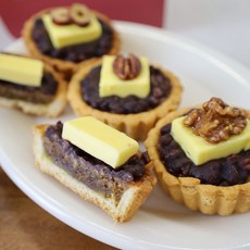 Ang Tart 프리미엄 수제 간식 디저트 앙버터 호두 쿠키타르트(당일생산 당일제조), 4박스, 630g