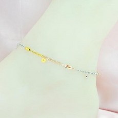 은발찌 남자 여자 실버 순은 925 도금 18k 발찌 여성 패션 일한은 여자친구 생일 발렌타인데이 선물
