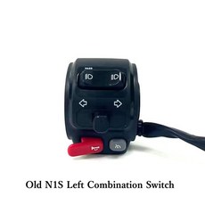 Niu-전기 스쿠터 N1/N1S/NQI/ U +/M1/M + 오리지널 핸들바 컨트롤 스위치 경적 회전 신호 헤드 라이트 다, 05 Old N1S Left