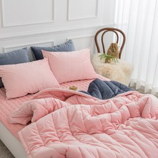 슬리안 슬리안 고밀도 극세사 겨울 호텔식 차렵이불 세트