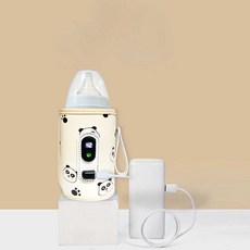 베타젖병 닥터베타 파우치 보온 가방 보온보냉 애플 아이보리 물병 수유 곰돌이 표준, 1개, 파란색 - 세탁 가능베터리미포함