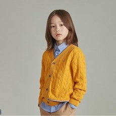 헤지스 키즈 루카스 이지케어 가디건 HSF11KC01M YE