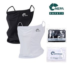 [1+1] 포이글 자외선차단 스포츠 안면마스크 2p / 골프 낚시 등산 자전거 테니스 햇빛 얼굴가리개 넥워머 넥쿨러 바라클라바 쿨마스크 블랙 상품 이미지