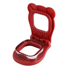 샌드위치 커팅 사각 베이킹 도구 핸드 가드 토스트 빵 몰드, 1개, 6.red f