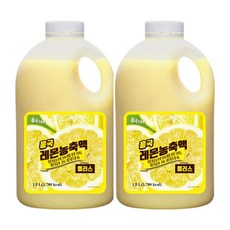 흥국에프앤비 레몬 농축액 플러스 1.5L 2개, 선택안함, 선택안함
