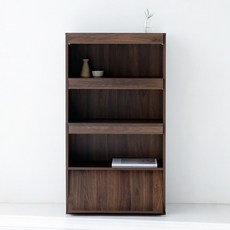 마켓비 EZBO 플랩도어 4문 수납장 60108, 코코아월넛