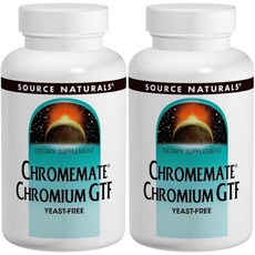 Source Naturals 소스내추럴스 크롬메이트 크롬 GTF 200mcg 테블릿, 2개, 120정