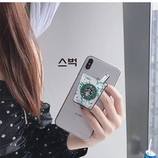 짱 개성있는 스마트폰 틱톡 핸드폰 그립톡 거치대(6종), 1개, 스벅