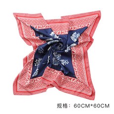 쁘띠스카프 항공승무원 스튜어디스 레이스스카프 여성스몰 스퀘어 오피스 항공 유니폼 액세서리 활용성굿 은행 양성 호텔, 동부 항공 C 60cm 60cm