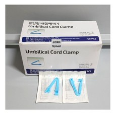 (태창) 클립형 배꼽폐색기/코드크램프 (Umbilical Cord Clamp) 1box/50ea, 1개