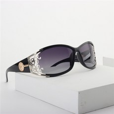 뉴 퍼플 레드 선글라스 여성 럭셔리 섹시한 크리스탈 레트로 고글 운전 음영 UV400 NX, black silver, 1개