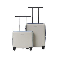 정품인증- 로우로우 R TRUNK 720 SQUARE 17+24인치 Ivory&Blue (43+93L)146372 - 로우로우캐리어