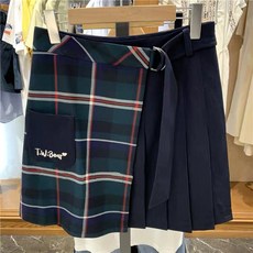 주름스커트 조로사 동일타입 곰돌이 2020가을 프레픽룩 플리츠스커트 날씬해보이는 A형숏스커트 TTWH204931B