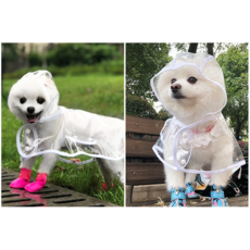 레인코트 반려견 우비 산책 투명 아이템 강아지용품 비옷, 1개