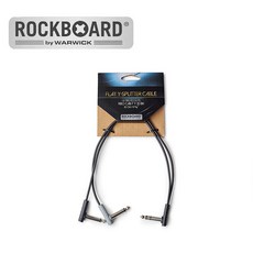 Rockboard Flat Patch Y Splitter Cable / Y 자형 스플리터 케이블 (RBO CAB F Y 30 BK), 1개