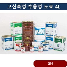 국내산 고신축 수용성 백색 페인트 4L 탄성코트 시공 공구 도색 도료 인테리어 ccsb