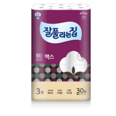 잘풀리는집 맥스소프트 화장지, 30m, 30롤, 1개