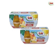 돌 다이스 복숭아 컵과일, 8개, 113g