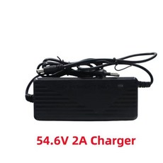 18650 리튬 이온 배터리 팩 무료 충전기 포함 내장 BMS에 적합 48V 15000mAh 13S5P 48V 250W-1000W, 09 54.6V Charger, 1개, 1개입