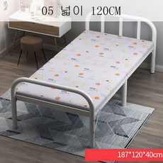  뉴타임즈9 접이식침대 접이식침대 1인 점심시간 사무실 휴대용침대 성인대여방 목판철침대 ST01 A25, 05 넓이 120CM 