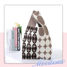 1+1 므에르 구김없는 니트가방 편하게 들기 쉬운 패브릭 미니손가방 데일리백  상품 이미지
