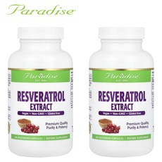 Paradise Herbs Resveratrol Extract 180캡슐 2개, 180정