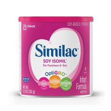 Similac 시밀락 소이 분유 Soy Isomil 아기 유당불내증 미국 식물성 콩 12.4oz(352g)
