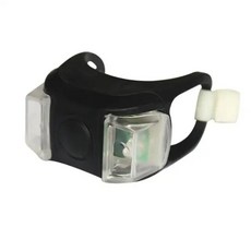 자전거 전조등 실리콘 LED 플래시 안전 경고등 방수 테일 램프 액세서리, 03 black, 1개