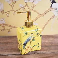 세라믹 로션 펌프병 빈 200ml 럭셔리 손 소독제 샴푸 샤워 젤 욕실 용기 1 개 2, 1pcs, 385ml 1