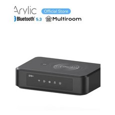 Arylic S10 무선 음악 스트리머 3.5mm 잭 Aux 블루투스 오디오 리시버 PC 오디오 잭 어댑터 멀티룸용 AUX 무선, S10EU, 1) S10-EU