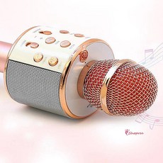 신광마이크 블루투스 노래방 힐링토이원형 무선yza843, SPRe_핑크
