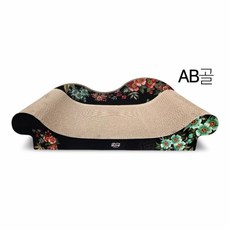  힐링타임 고양이 미묘 AB골 쇼파 스크래쳐 NH-2200, 블랙, 1개 