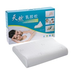 태국 천연 라텍스 베개 솜 목 보호 면 솜 일자목 배게 충전재, 순 라텍스 베개 （함 내외 커버 ）_