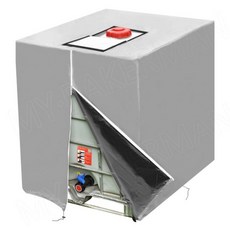 카라반 캠핑용 물통 오수통 청수통녹색 1000 리터 ibc 컨테이너 알루미늄 호일 방수, 지퍼 실버, 120x100x116cm, 1개
