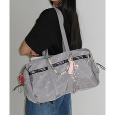 RONRON MINIMAL SLOUCHY DUFFLE BAG SILVERRR25BBG4599SV, FREE